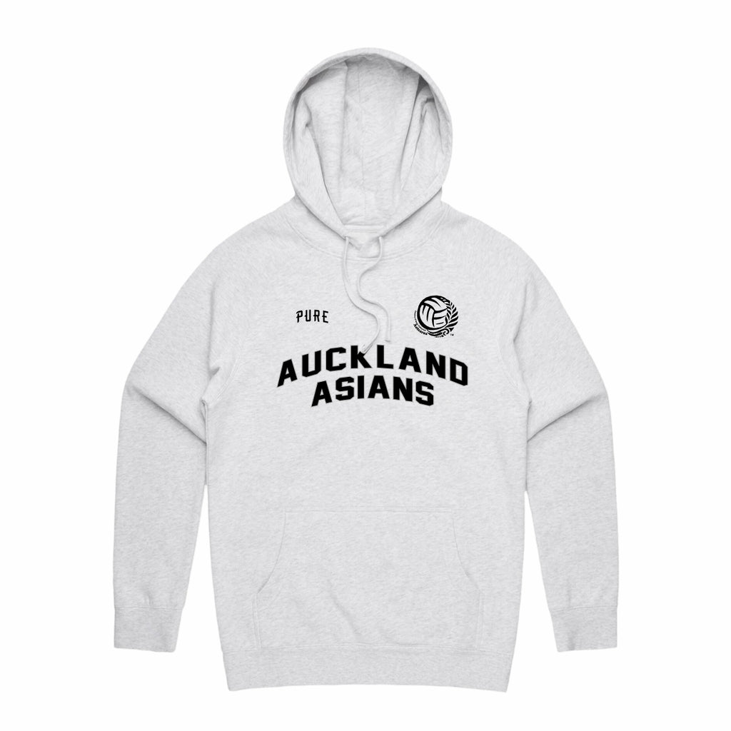 Auckland Asians Hoodie - White Marle
