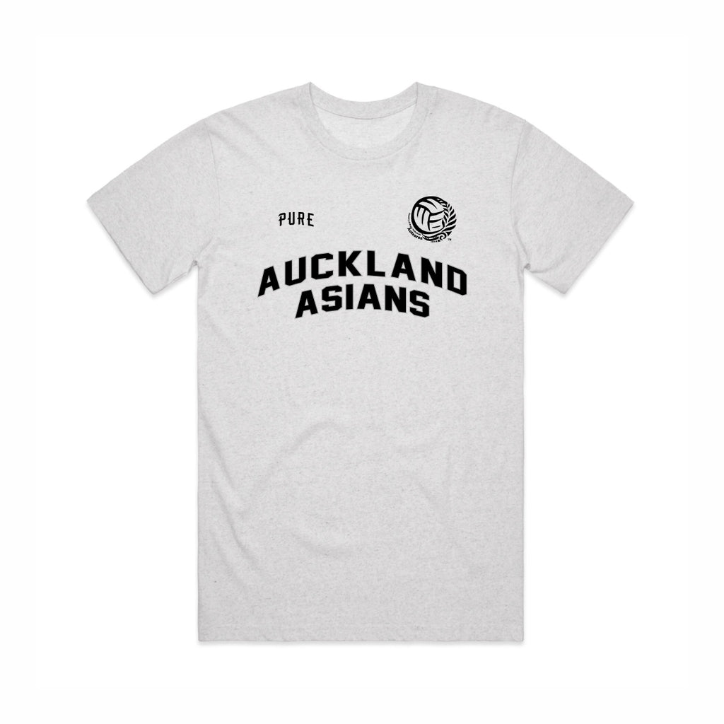 Auckland Asians Tee - White Marle