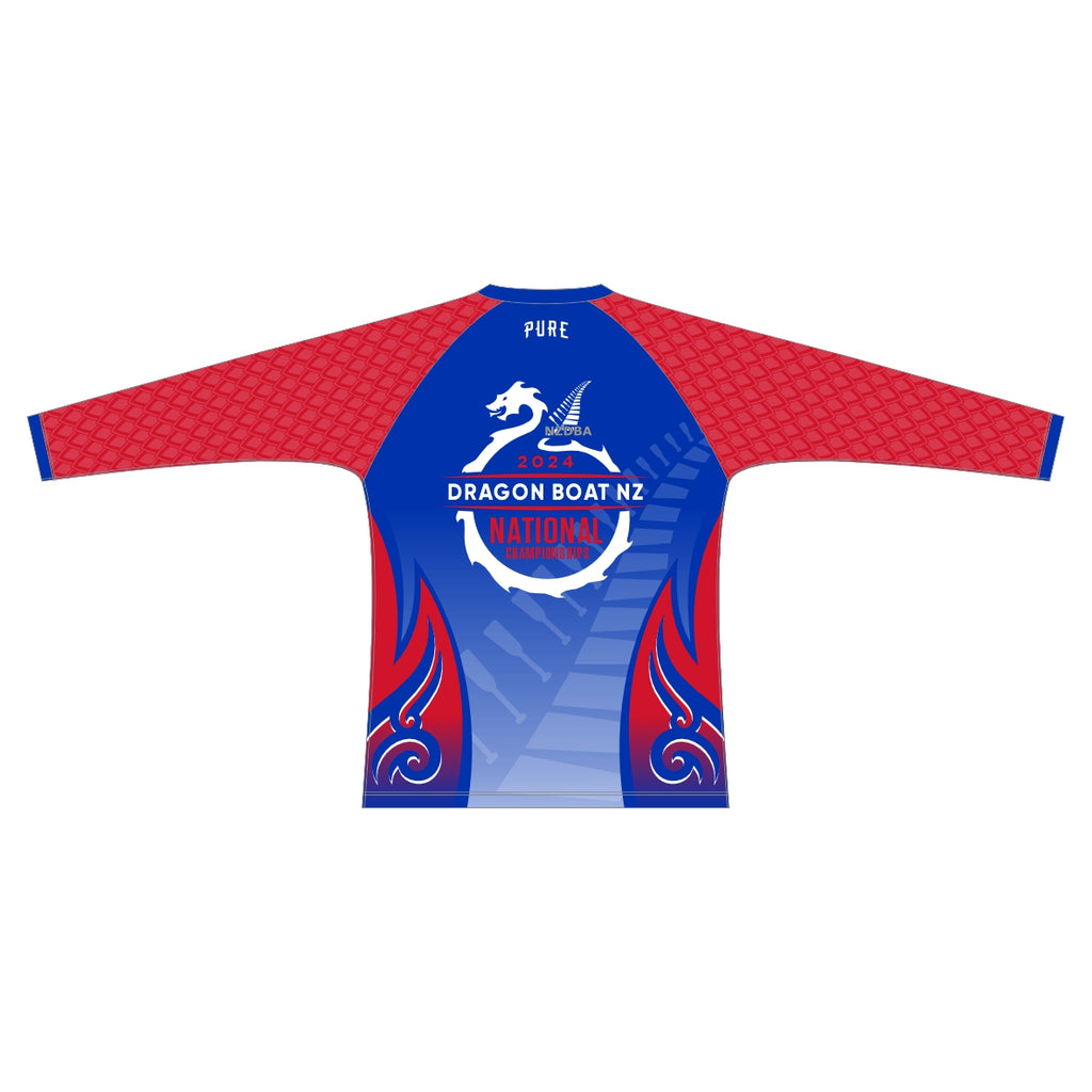 2024 Dragon Boat Nationals Dry Fit LS Tee 2 - Blue
