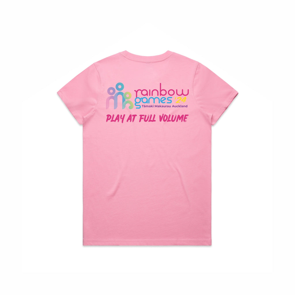 Rainbow Games Ladies Tee 1 - Pink