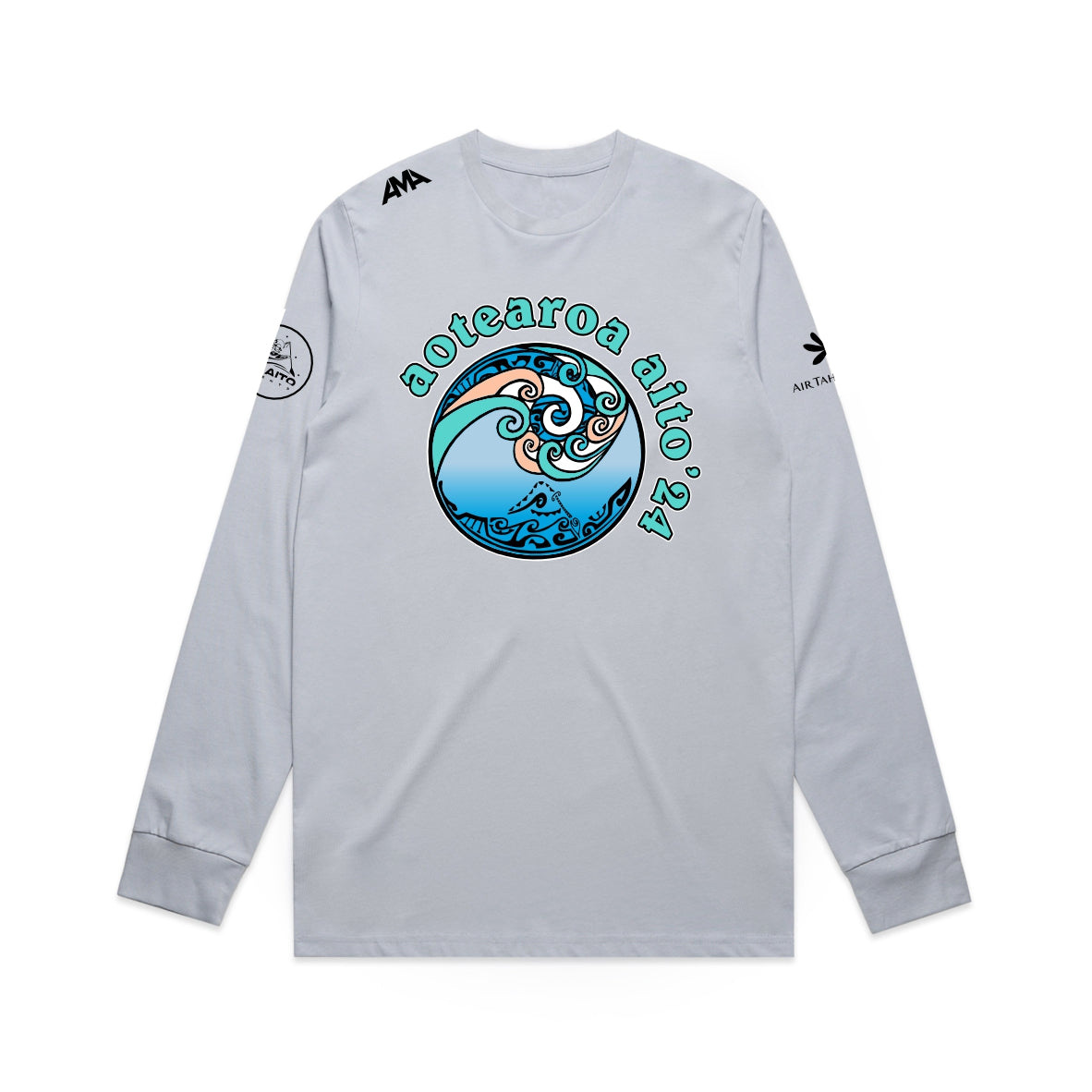 Aotearoa Aito 2024 LS Tee - Powder | Pure Athletic NZ