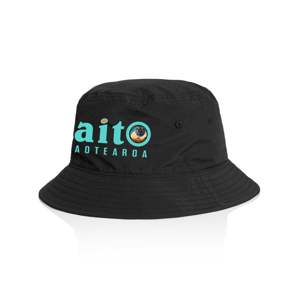 Aotearoa Aito 2024 Nylon Bucket Hat - Black