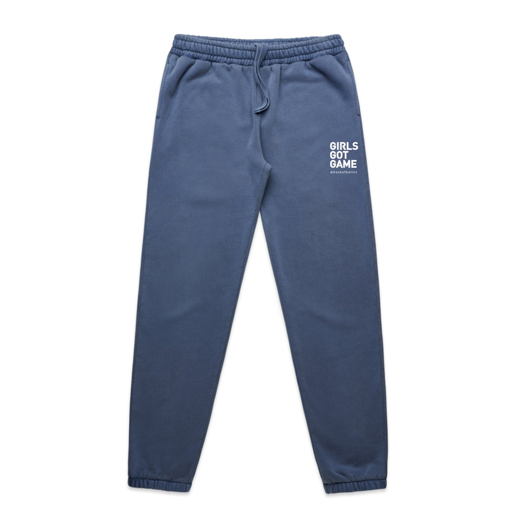 Girls Got Game Track Pants - Faded Blue