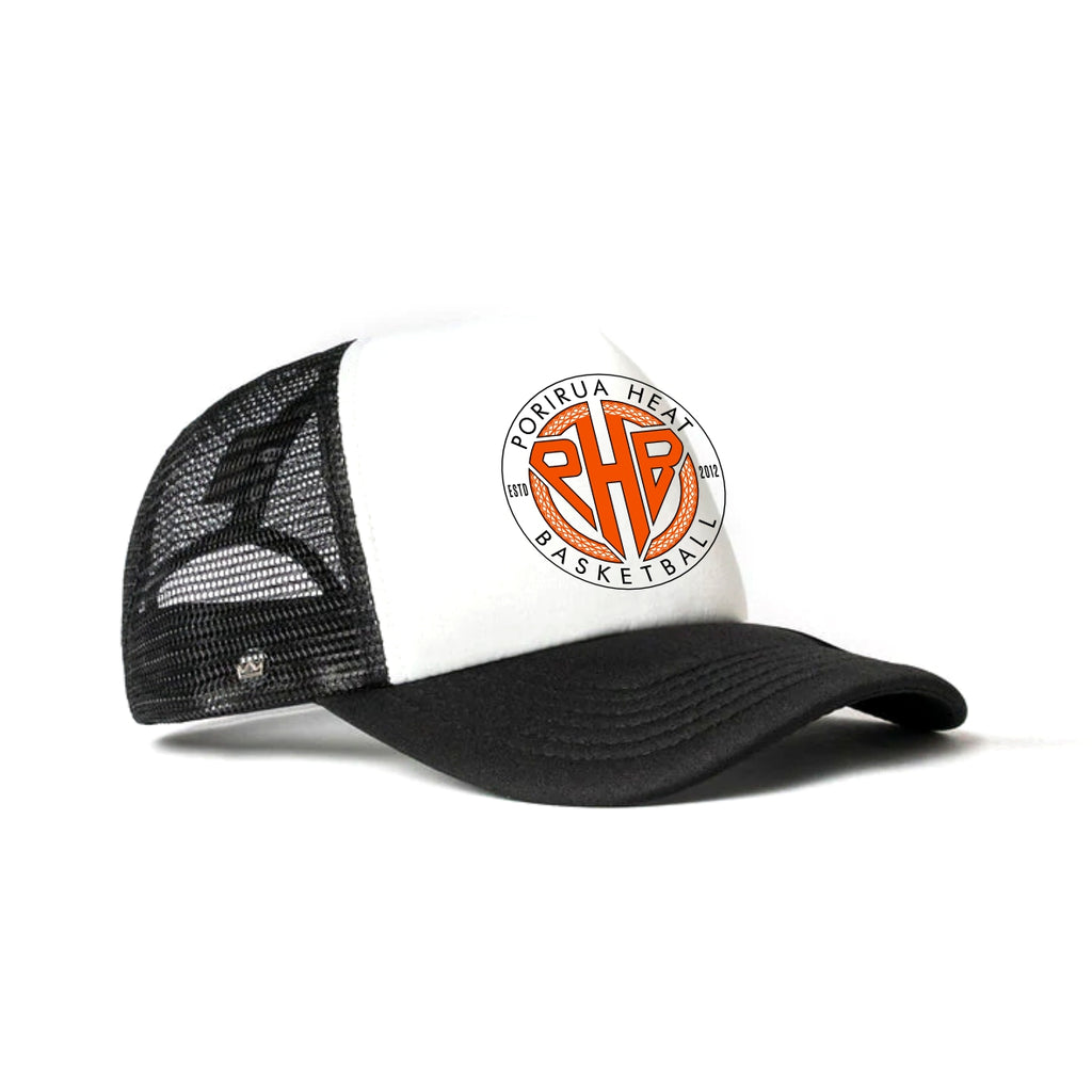 Porirua Heat Basketball Cap - Black & White