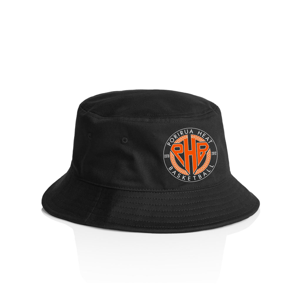 Porirua Heat Basketball Bucket Hat - Black