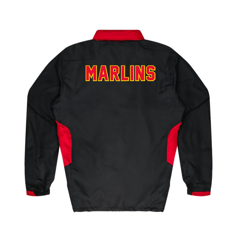 Manurewa Marlins Rugby League Tracksuit Jacket - Black/Red