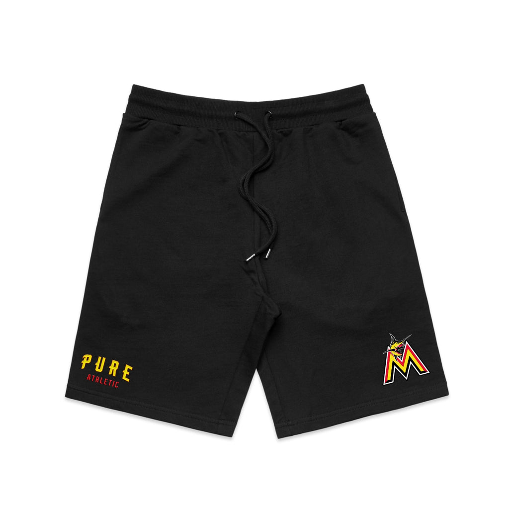 Manurewa Marlins Rugby League Sweat Shorts - Black