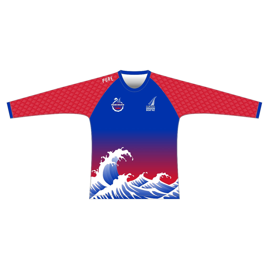 2024 Dragon Boat Nationals Dry Fit LS Tee 1 - Blue