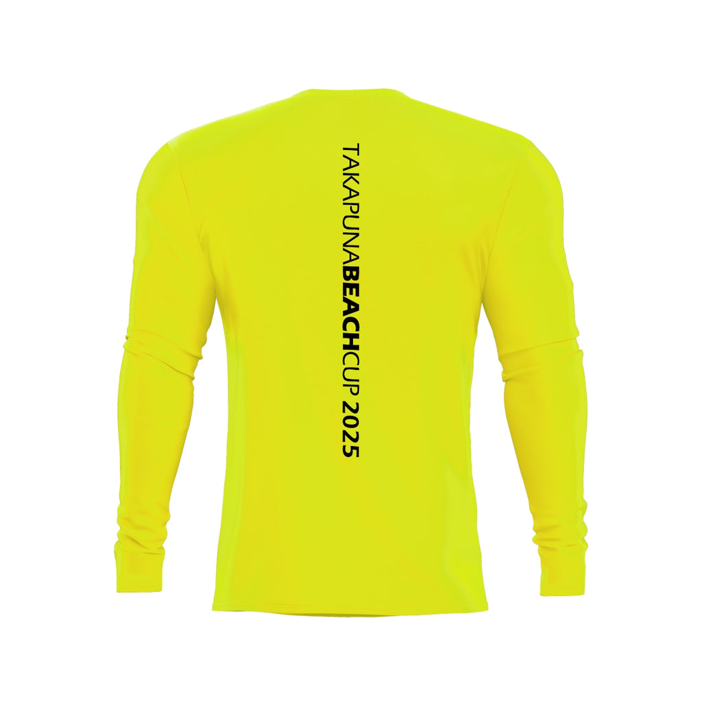 2025 Takapuna Cup - Dry Fit Printed LS Tee - Yellow