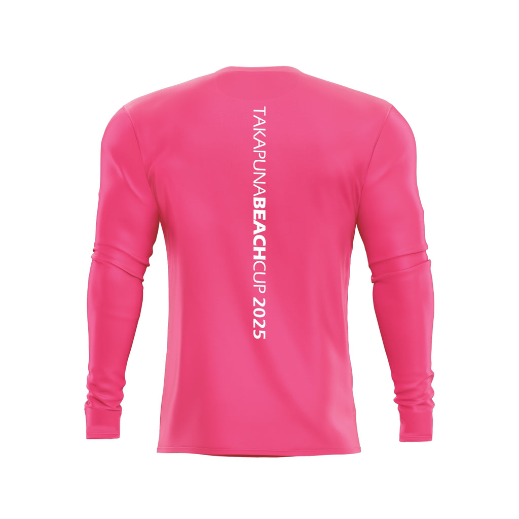 2025 Takapuna Cup - Dry Fit Printed LS Tee - Pink