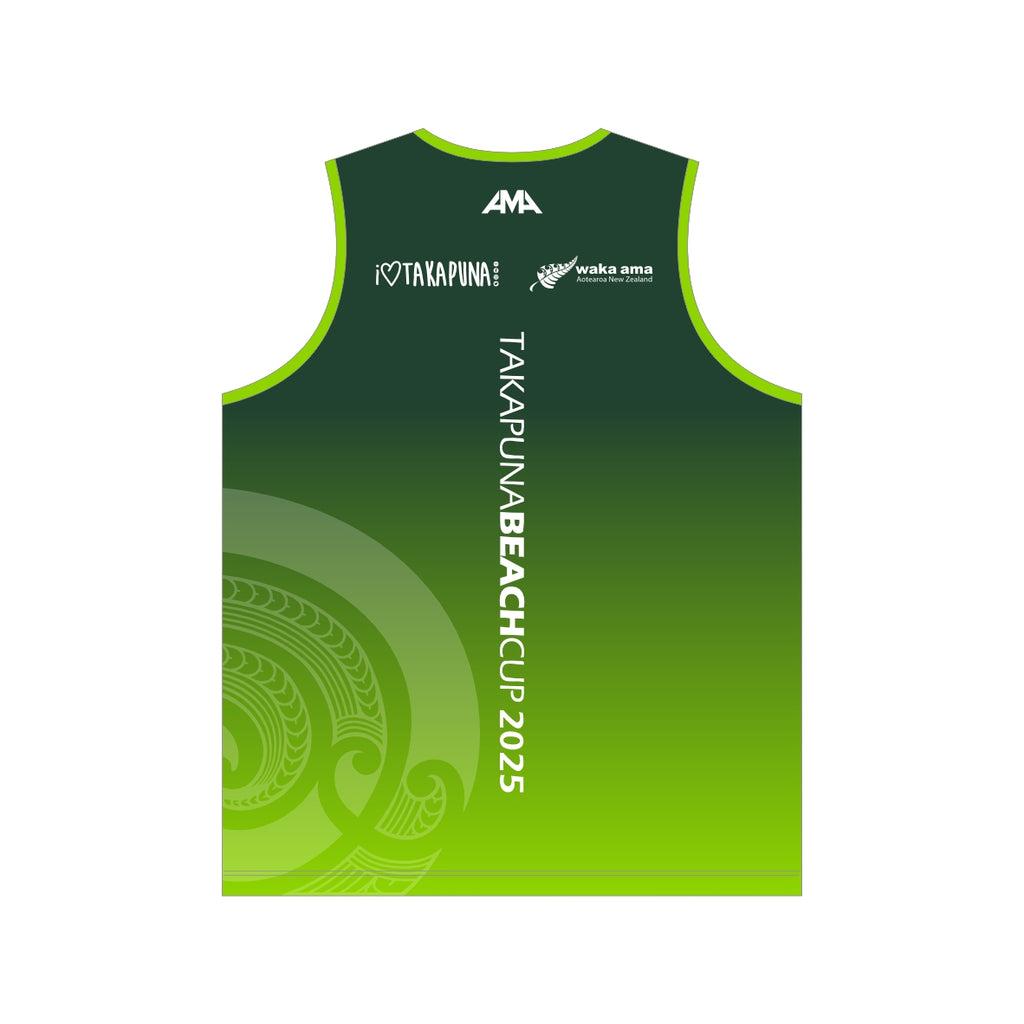 2025 Takapuna Cup - Sublimated Singlet - Green