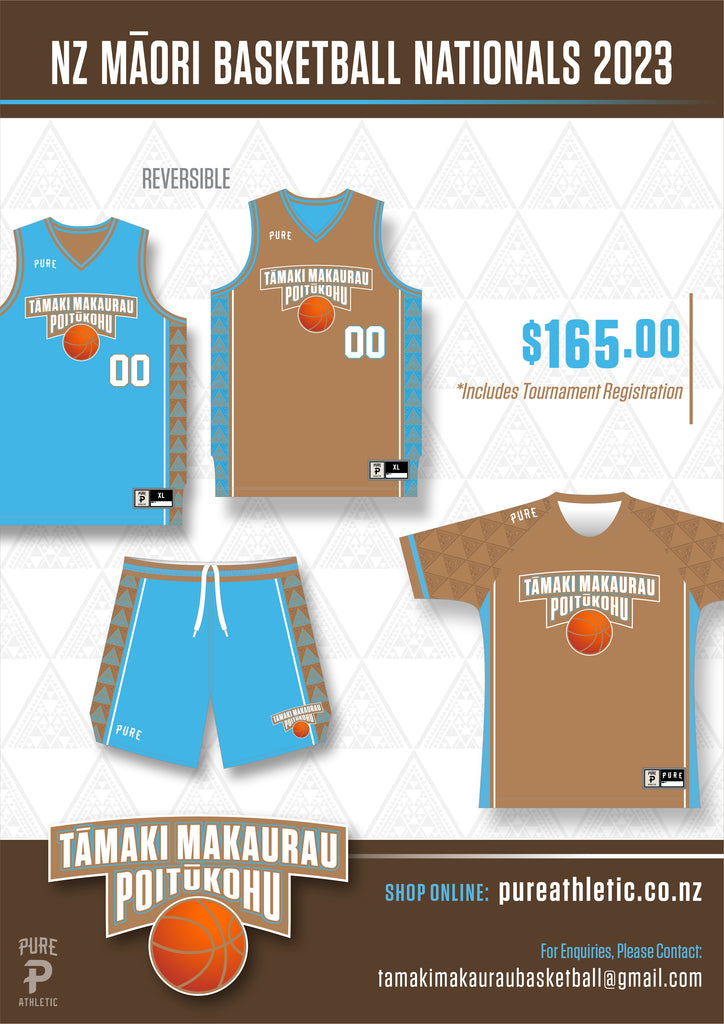 Tāmaki Makaurau - NZ Maori Basketball Nationals 2023 - Uniform Package