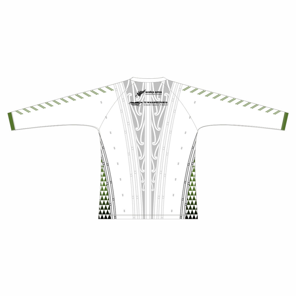 2025 Waka Ama Secondary School Nationals - Sublimated LS Tee - White