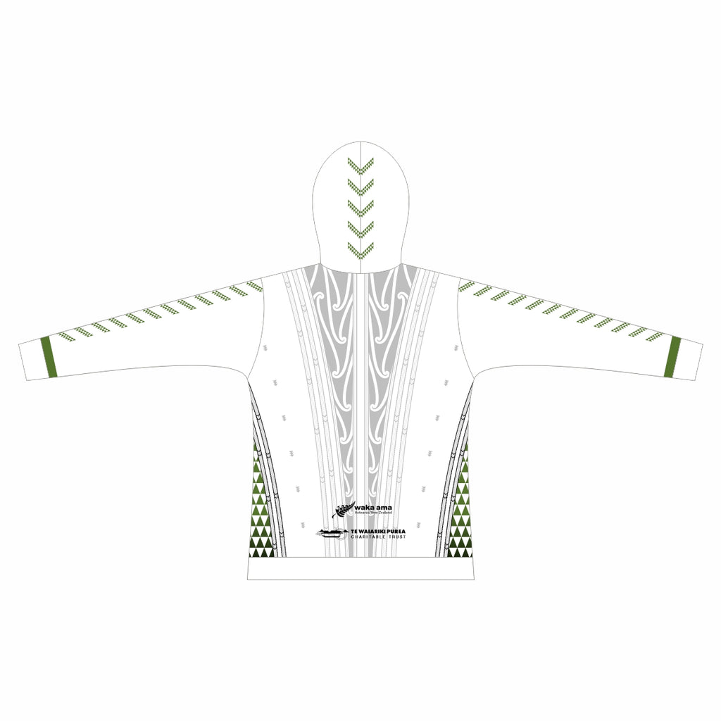 2025 Waka Ama Secondary School Nationals - Sublimated Hoodie - White