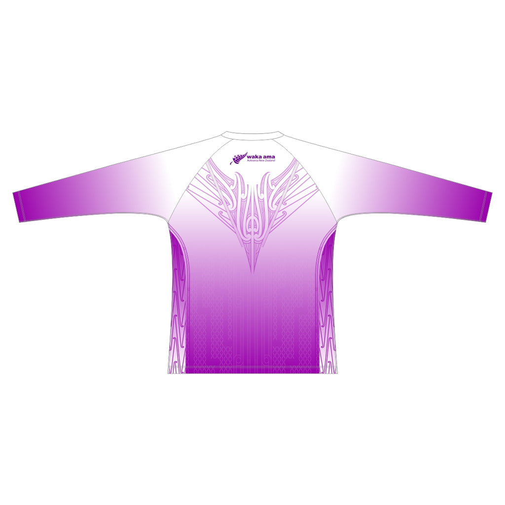 2025 Waka Ama Sprint Nationals - Sublimated LS Tee - Purple