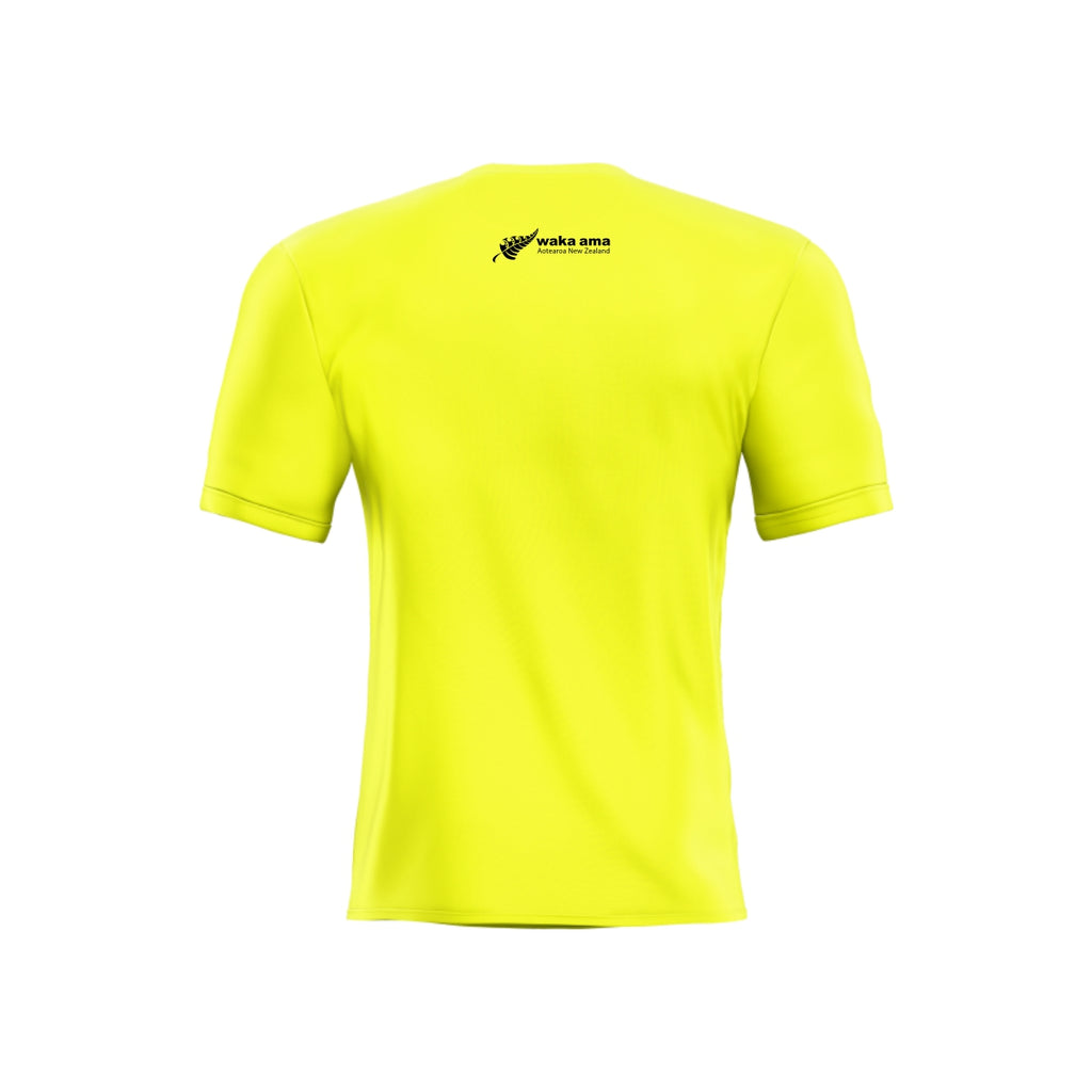 2025 Waka Ama Sprint Nationals - Dry Fit Printed Tee - Yellow