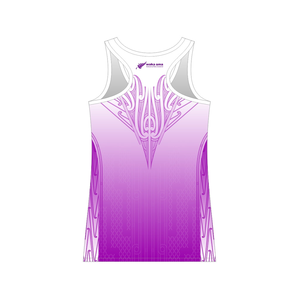 2025 Waka Ama Sprint Nationals - Sublimated Ladies Racerback - Purple