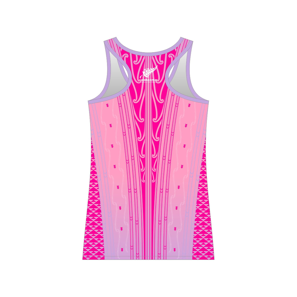 2026 Waka Ama Sprint Nationals - Sublimated Ladies Racerback - Pink