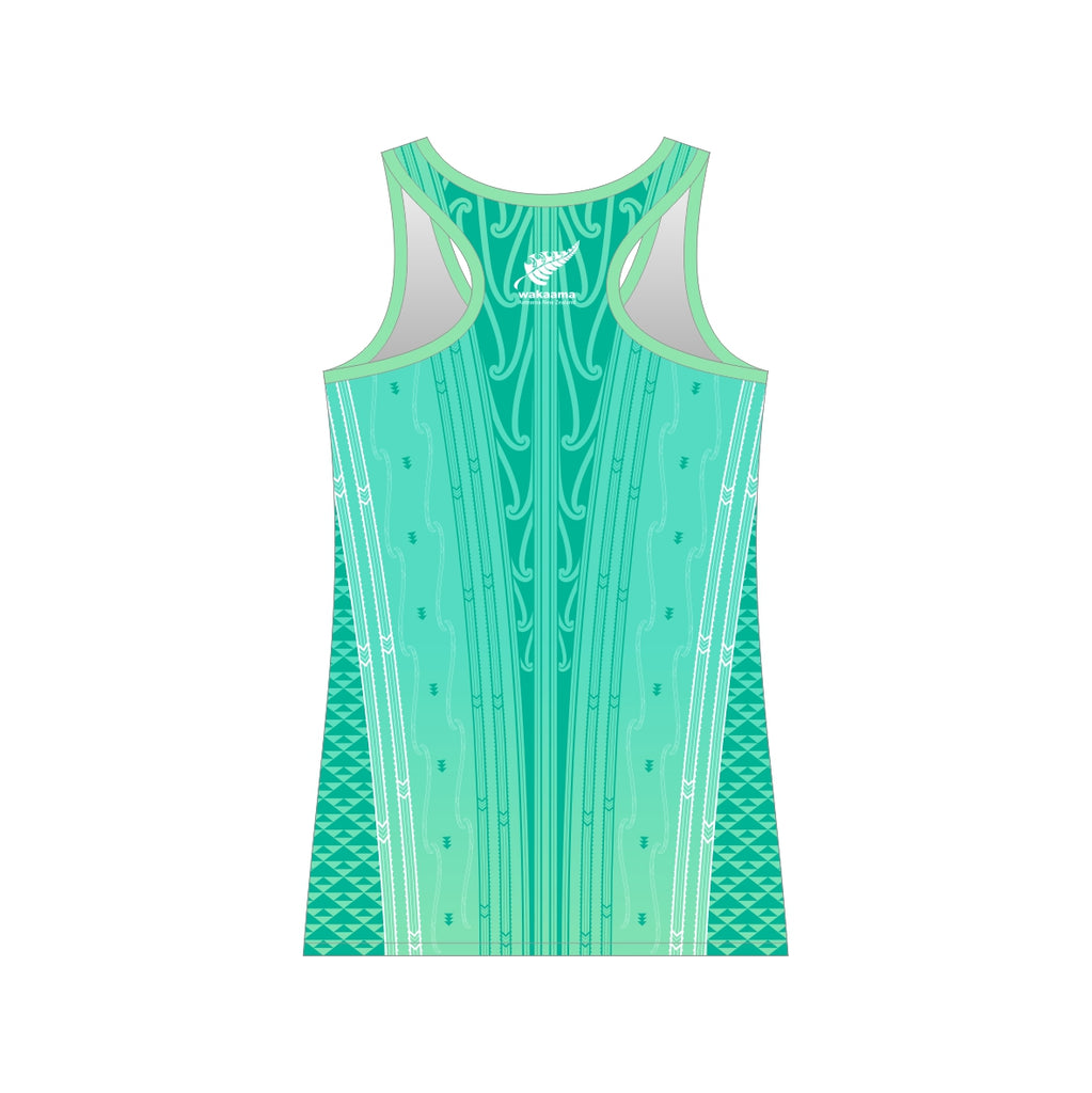 2026 Waka Ama Sprint Nationals - Sublimated Ladies Racerback - Teal