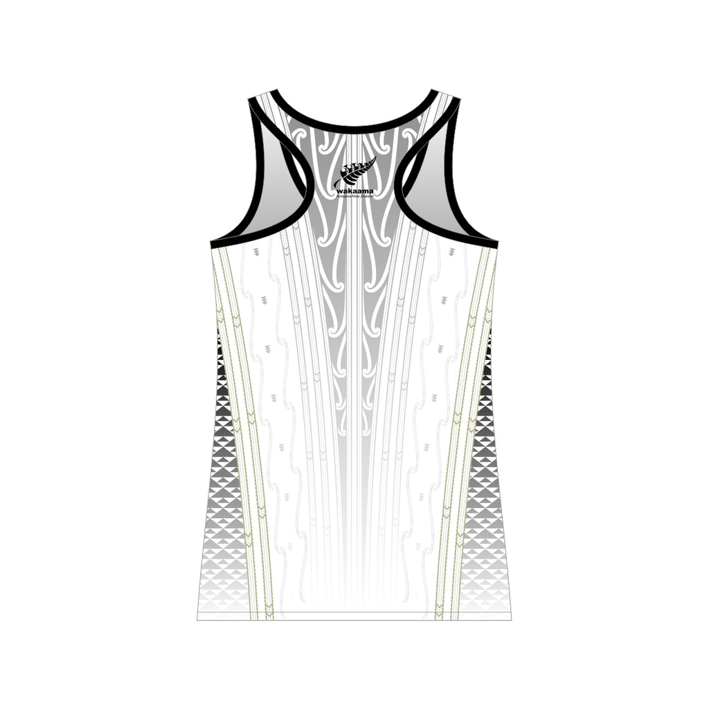 2026 Waka Ama Sprint Nationals - Sublimated Ladies Racerback - White