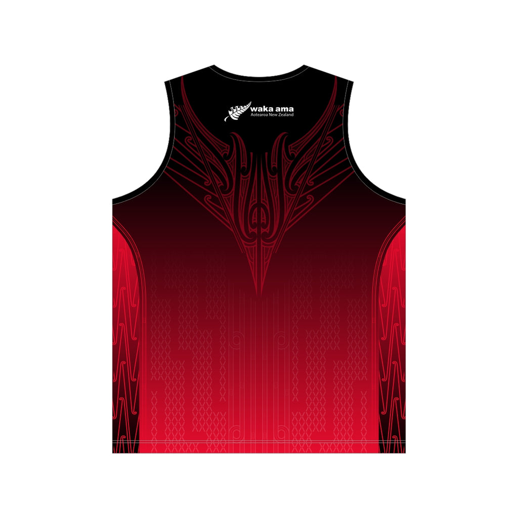 2025 Waka Ama Sprint Nationals - Sublimated Singlet - Red