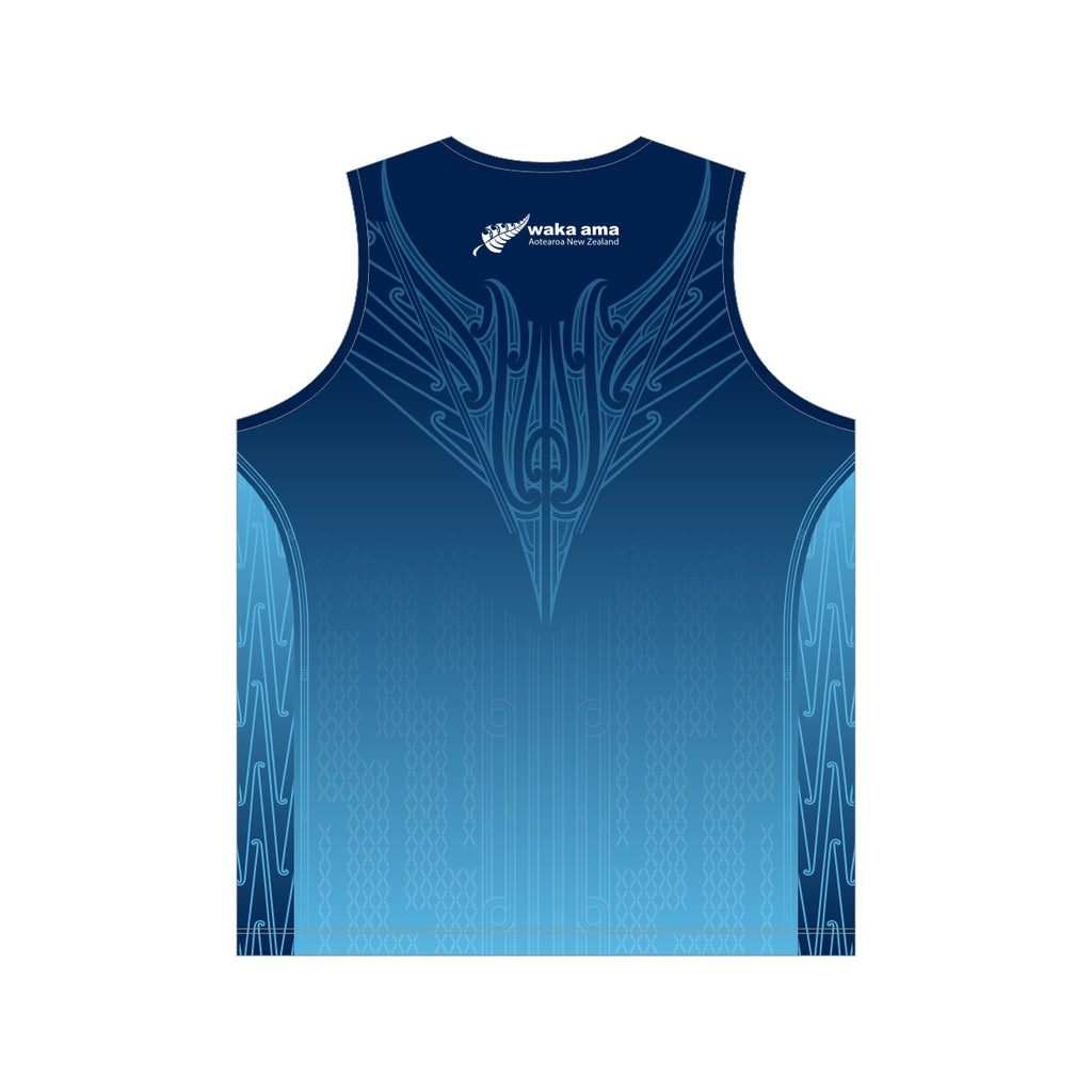 2025 Waka Ama Sprint Nationals - Sublimated Singlet - Blue