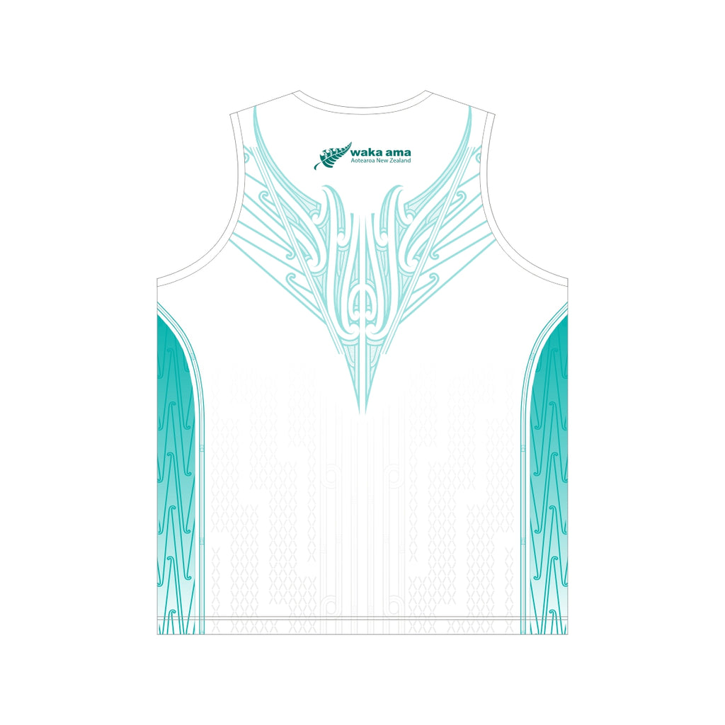 2025 Waka Ama Sprint Nationals - Sublimated Singlet - White