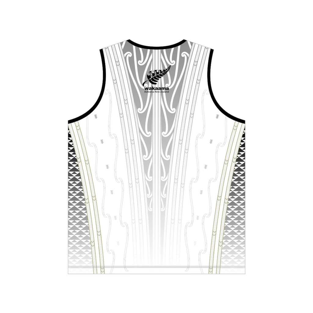 2026 Waka Ama Sprint Nationals - Sublimated Singlet - White