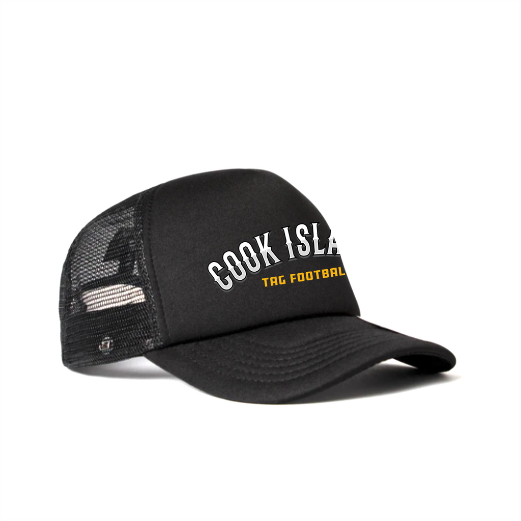 Cook Islands Tag - Snapback Cap - Black