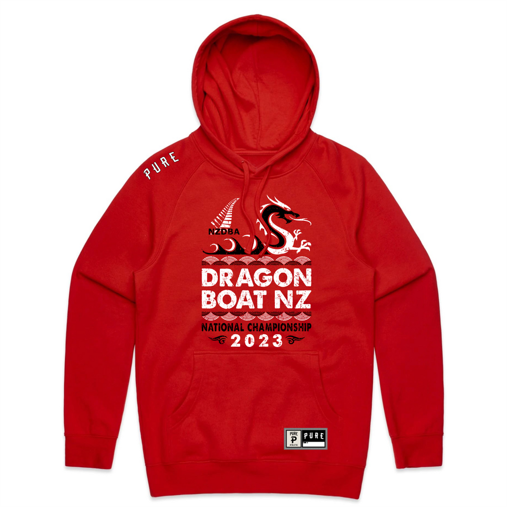 Dragon Boat NZ Nationals Hoodie - Red