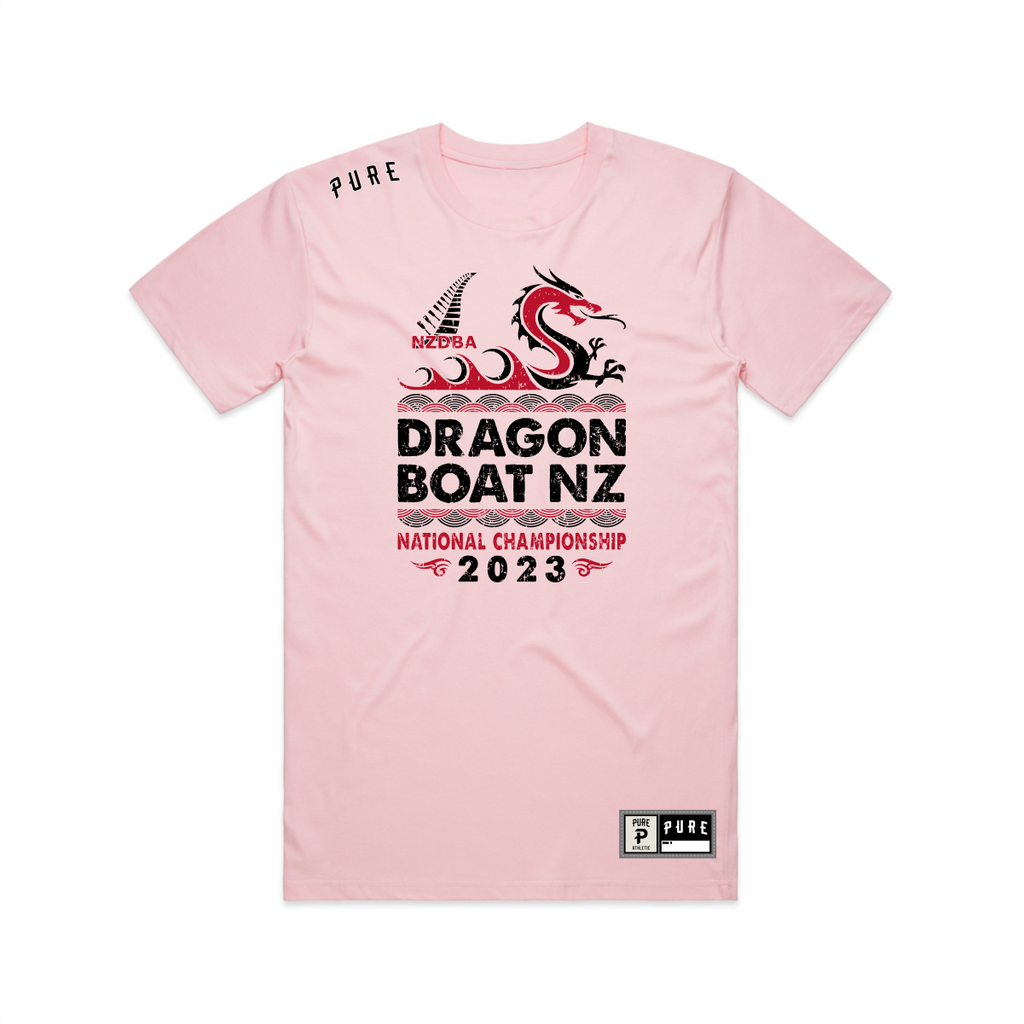 Dragon Boat NZ Nationals Tee - Pink