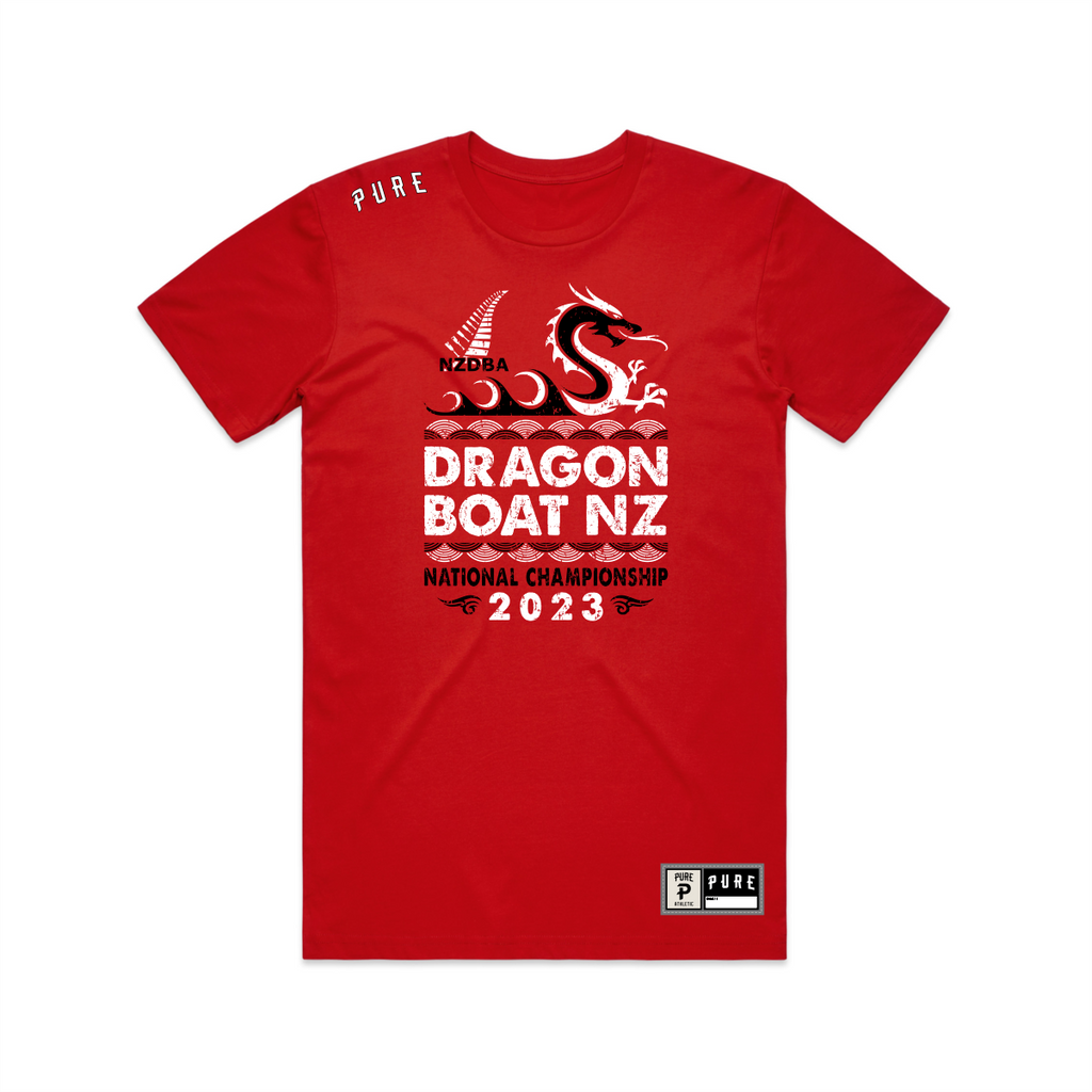 Dragon Boat NZ Nationals Tee - Red