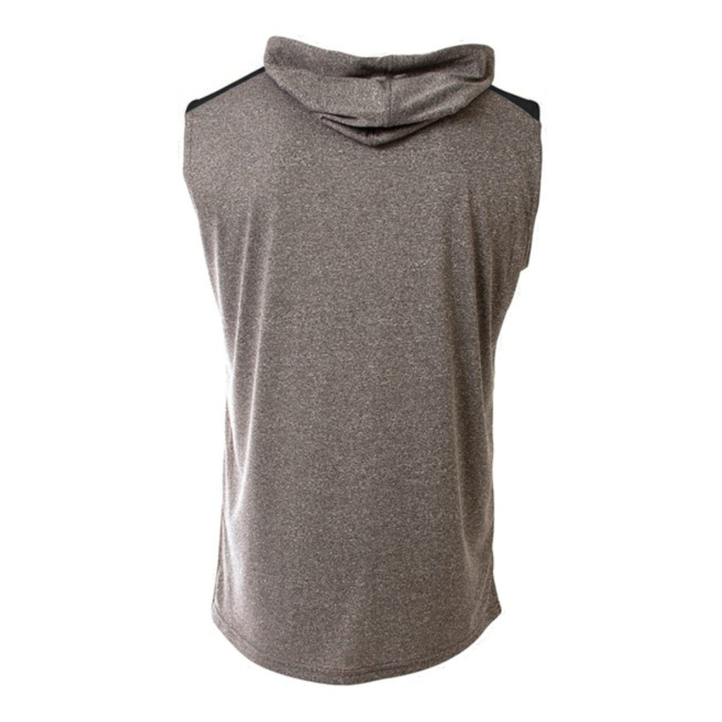 Tāmaki Makaurau Poitūkohu Hooded Sleeveless Tee - Grey Marle