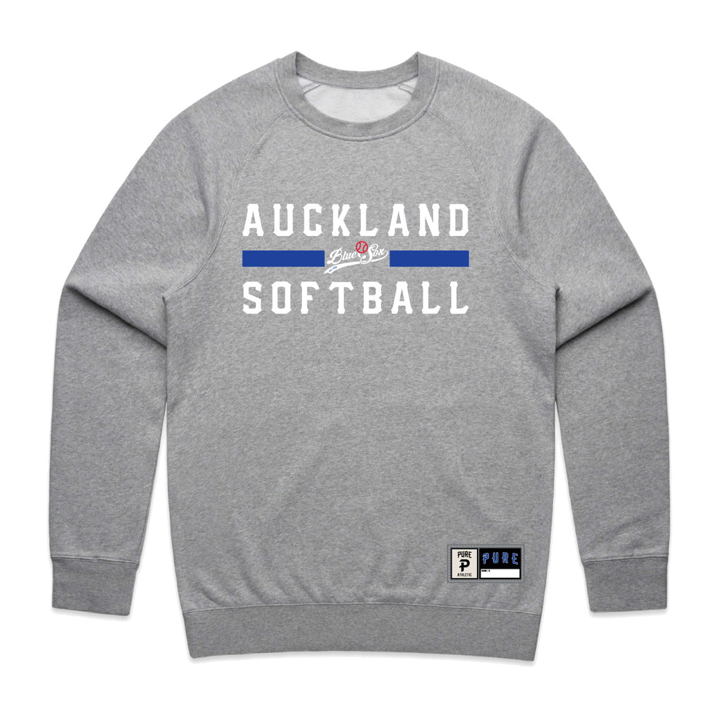 Auckland Softball AS Crew - Grey Marle