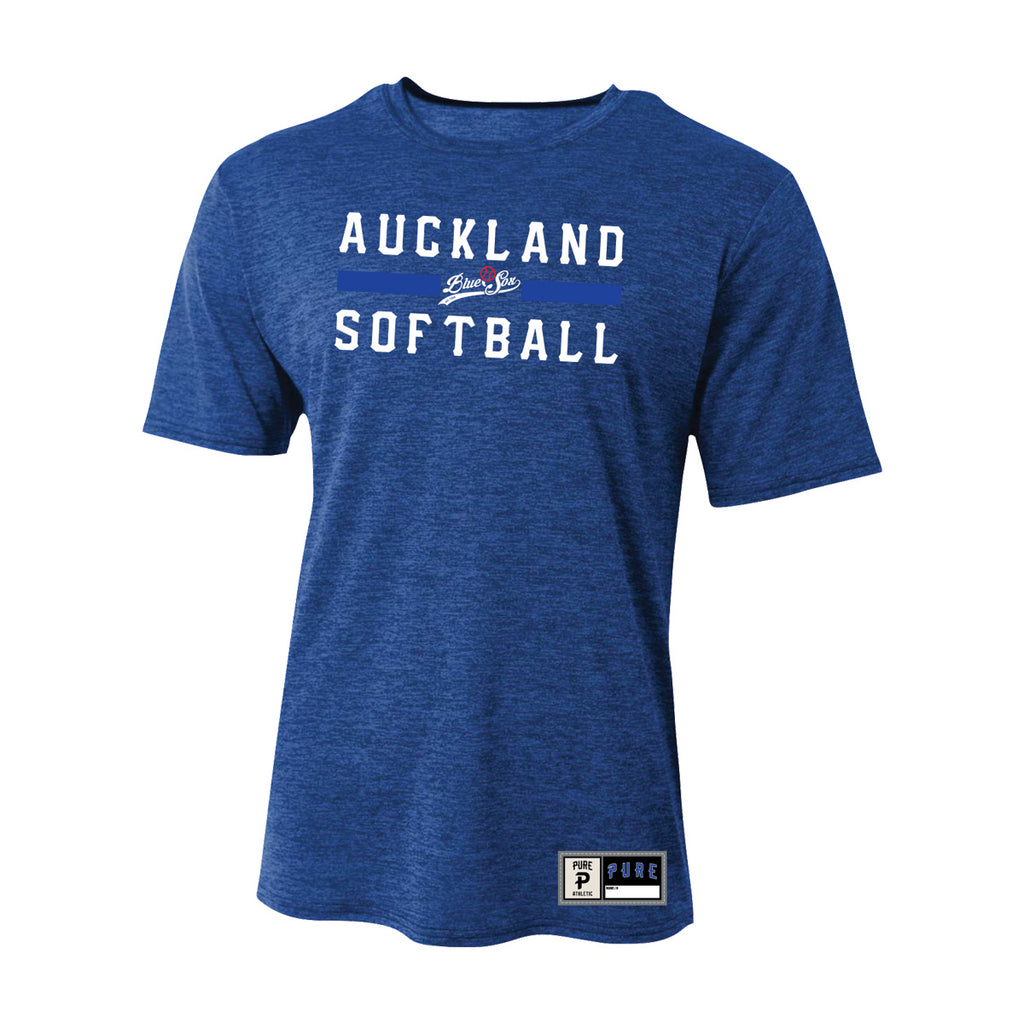 Auckland Softball Dry Fit AS Tee - Navy Marle