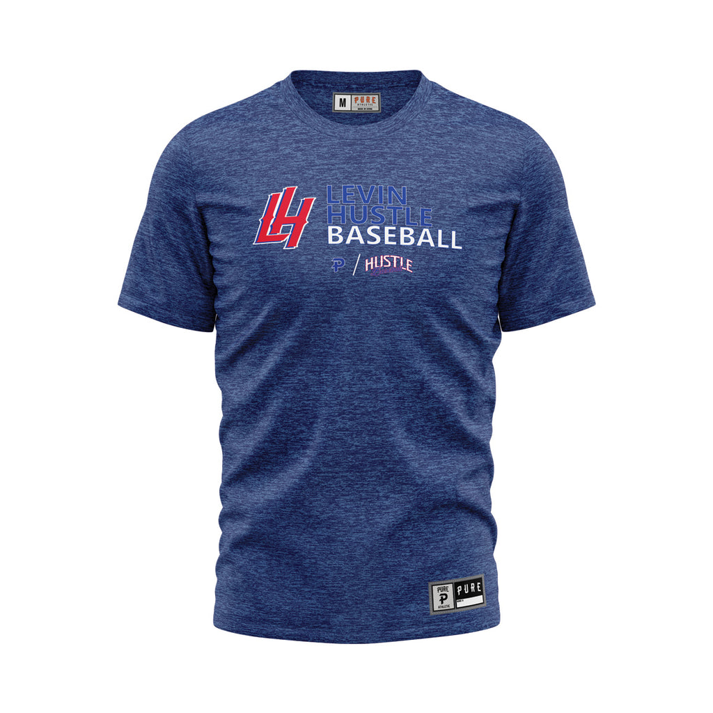 Levin Hustle Dry Fit Pro LHB Tee - Navy Marle