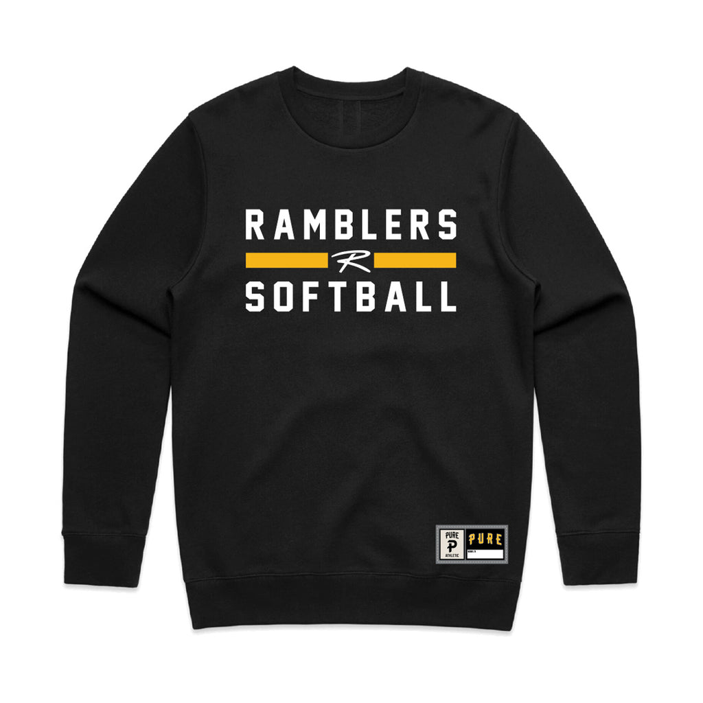 Ramblers Softball Crew - Black