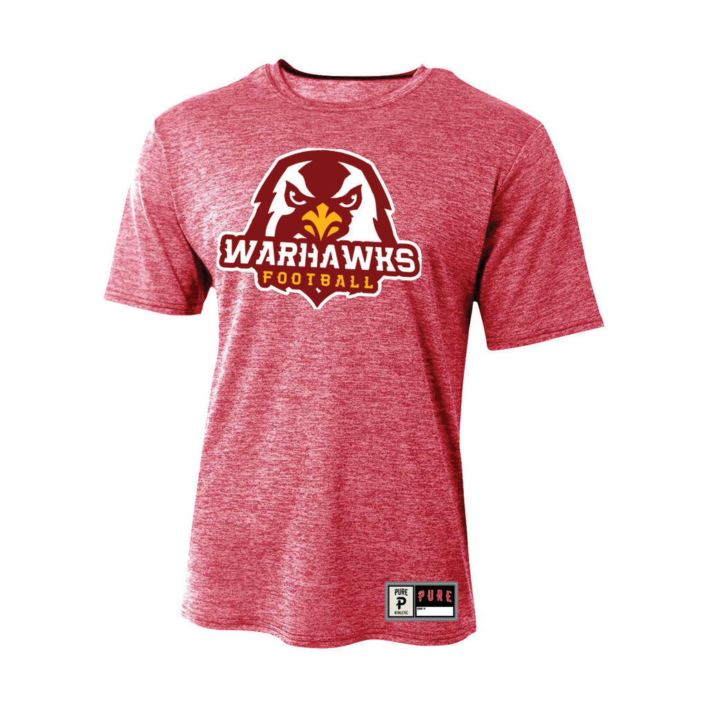 Warhawks Dry Fit Pro Tee - Red Marle